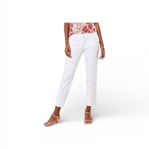 LOFT Classic White Cropped Pants size 4 Marisa “the Rivera pant”